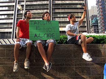 New York'ta Gezi Parkõ protestosu